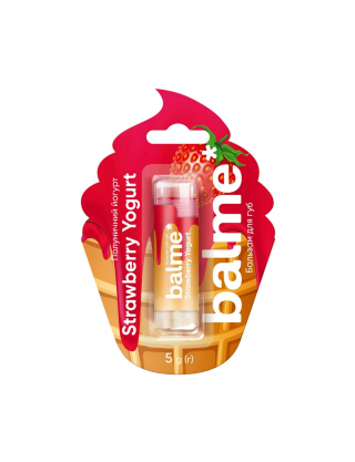 Бальзам для губ з ароматом полуничного йогурту Картинка Бальзам для губ з ароматом полуничного йогурту